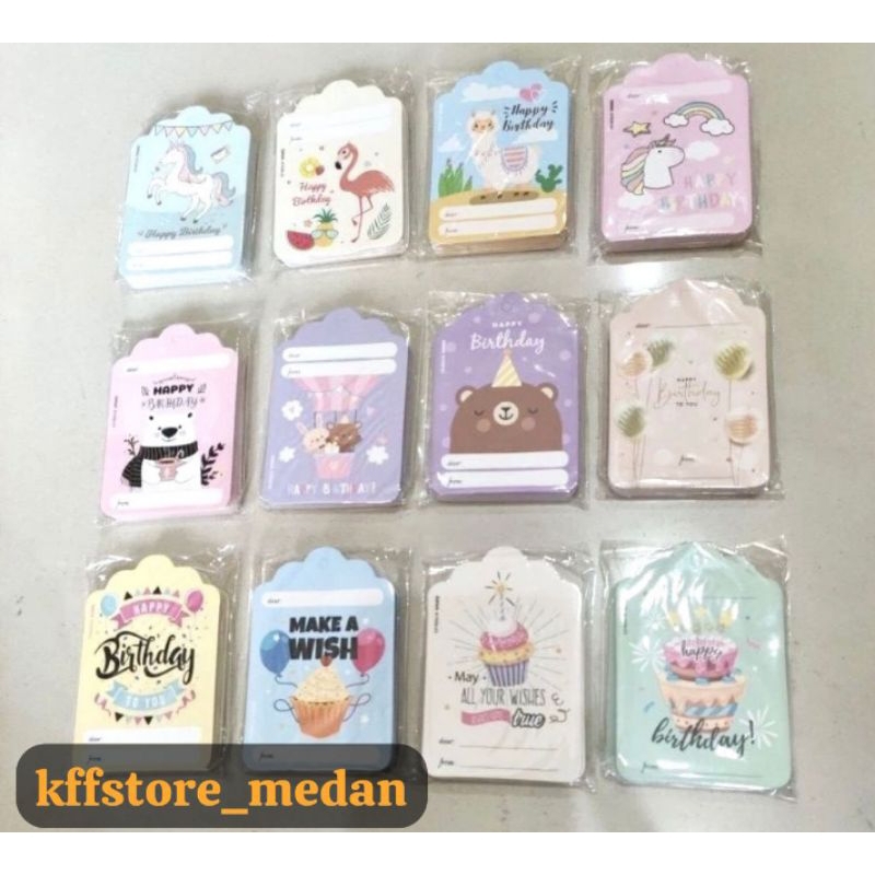 

Hang Tag Happy Birthday Kecil 1pack (5pcs) Dipilih Random