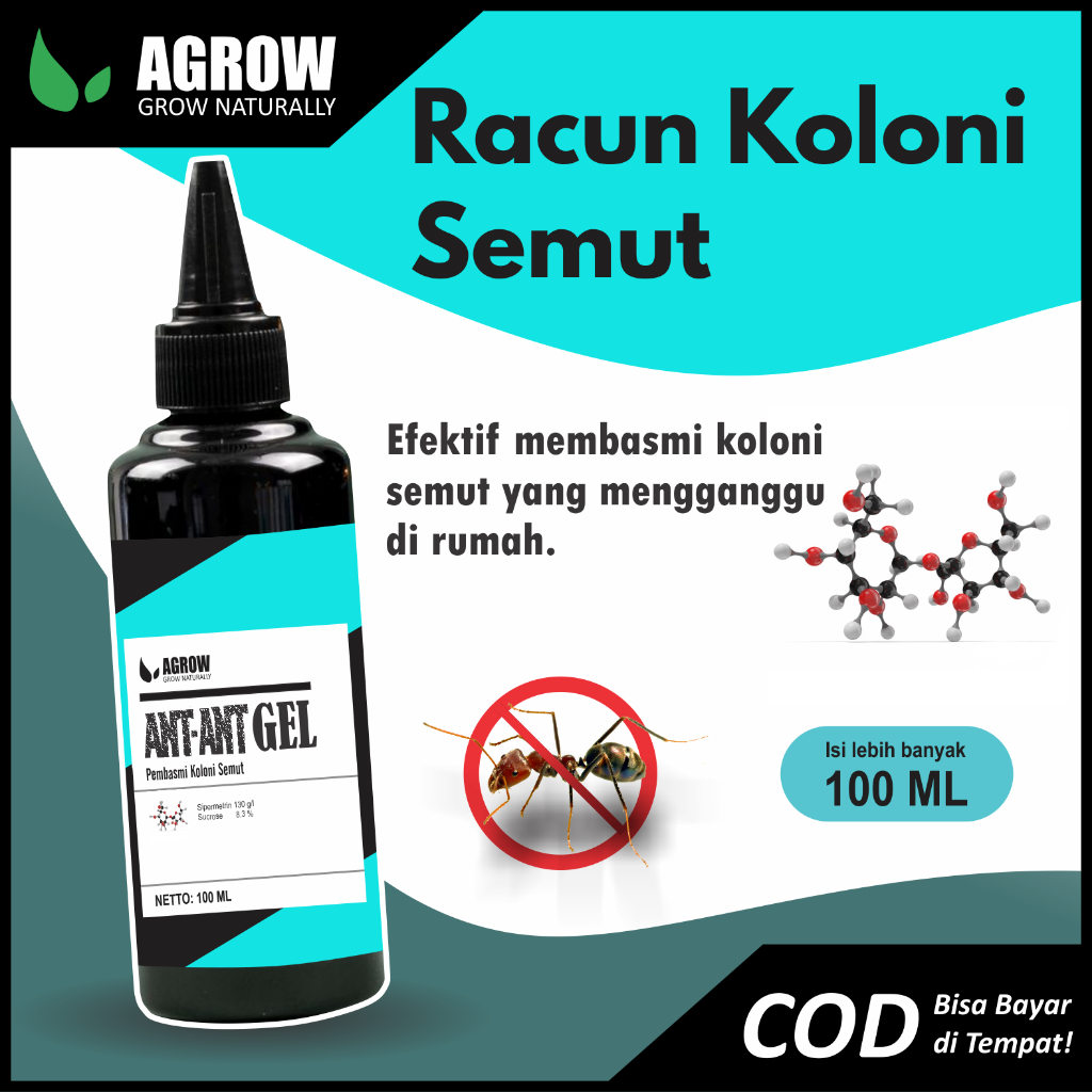 Racun Pembasmi Koloni Semut Ampuh Gel Pembasmi Semut Anti Semut Obat Semut Ant-Ant Gel by Agrow 100 