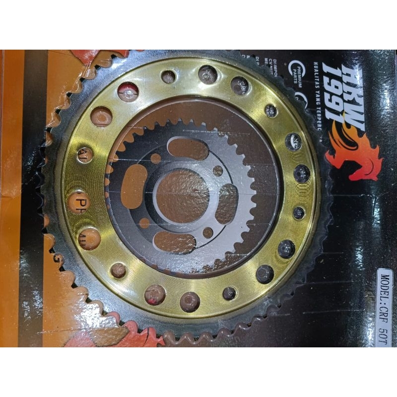 GEAR BELAKANG HKW GEAR BLK  VARIASI WARNA GOLD