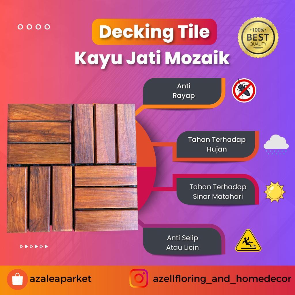 Baru Decking Tile Kayu Jati - Ubin Kayu Jati - Lantai Kayu Jati - Lantai Kayu Outdoor