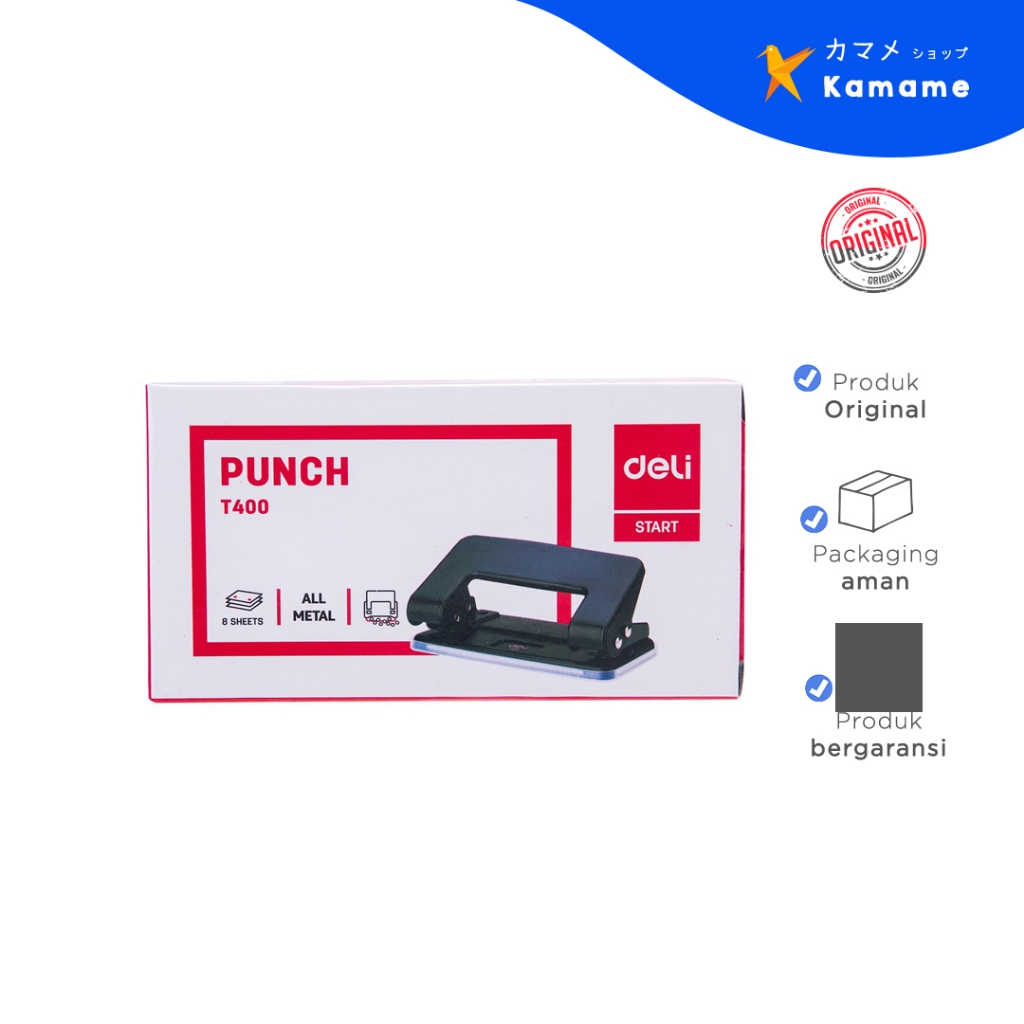 

Deli Punch - Pembolong Kertas 8 sheet - ET40020 - Kamame