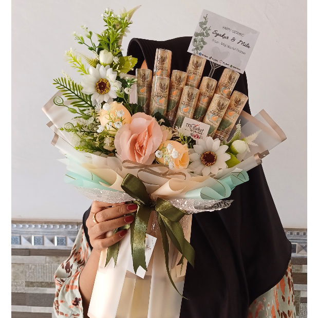 buket bulan sabit buket uang bulan sabit