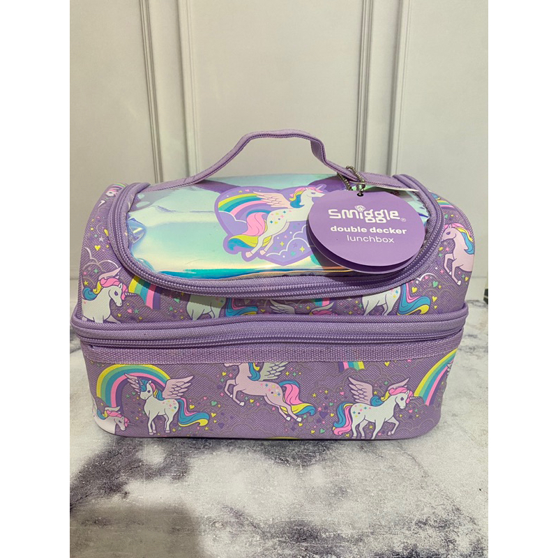 SMIGGLE LUNCH BAG DOUBLE DECK BEYOND UNICORN