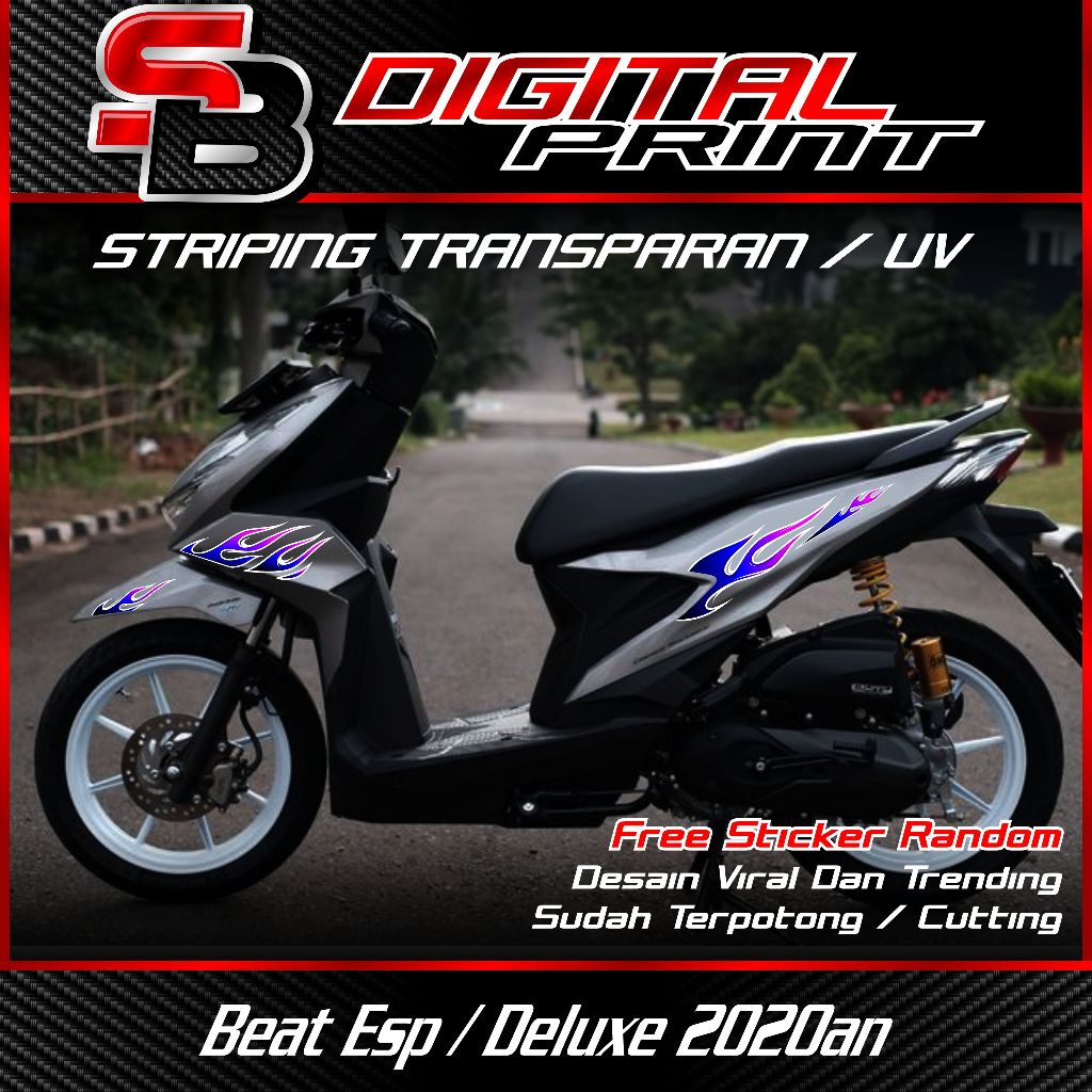 striping beat deluxe transparan - striping api beat 2021