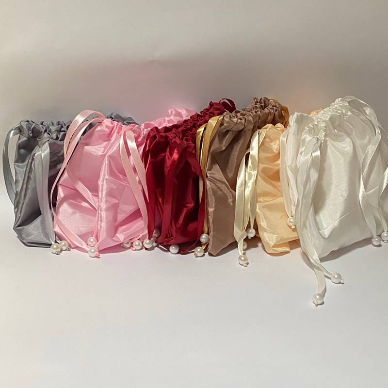 FANMY || pouch serut satin | satin pouch | pouch satin serut | dustbag satin | tas serut | furing ta