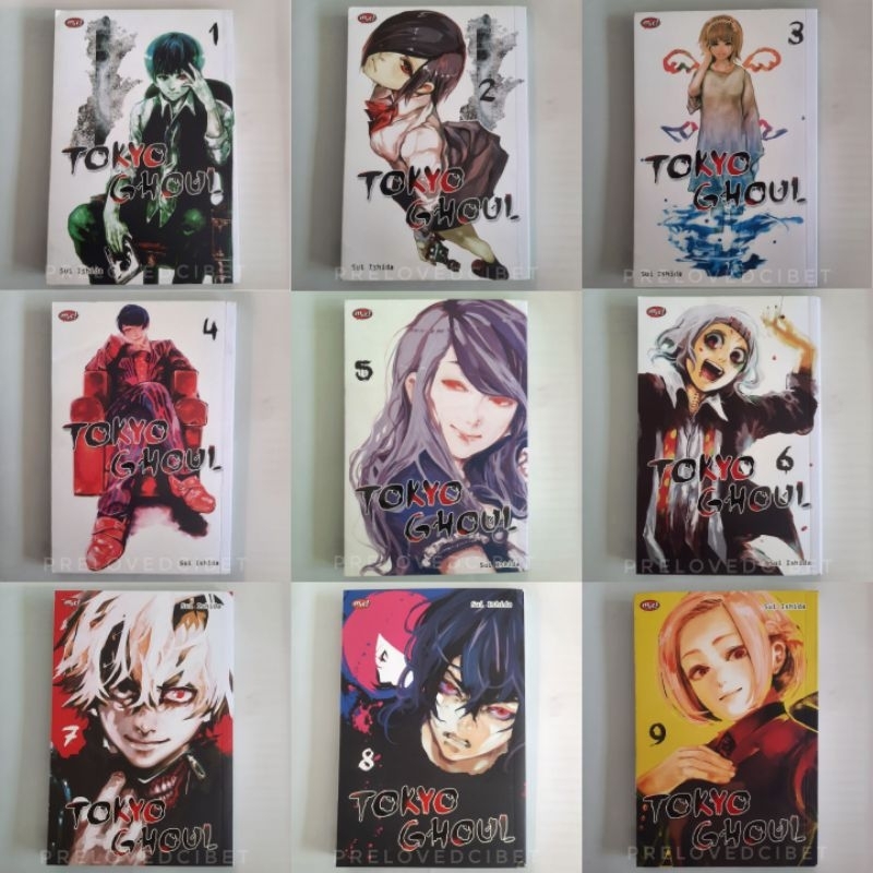 Komik Tokyo Ghoul 1-13 ORIGINAL / Komik Jepang / Komik Bekas