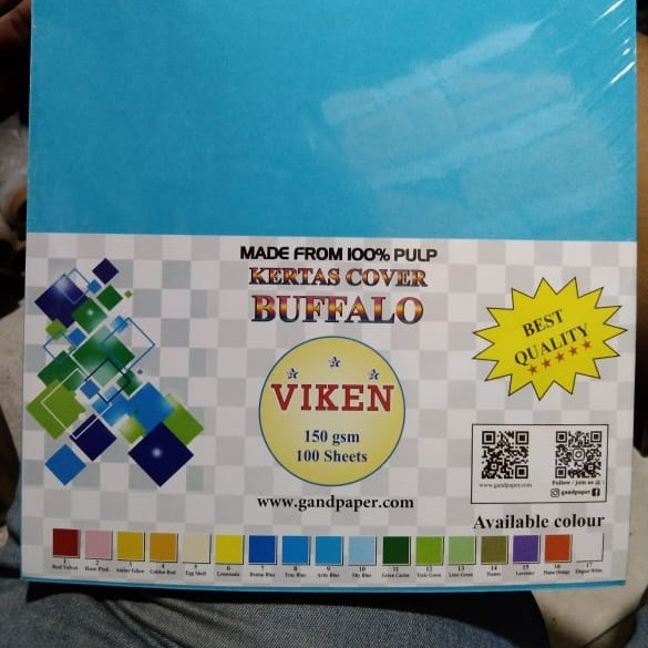 

kertas cover jilid buffallo VIKEN 150GSM