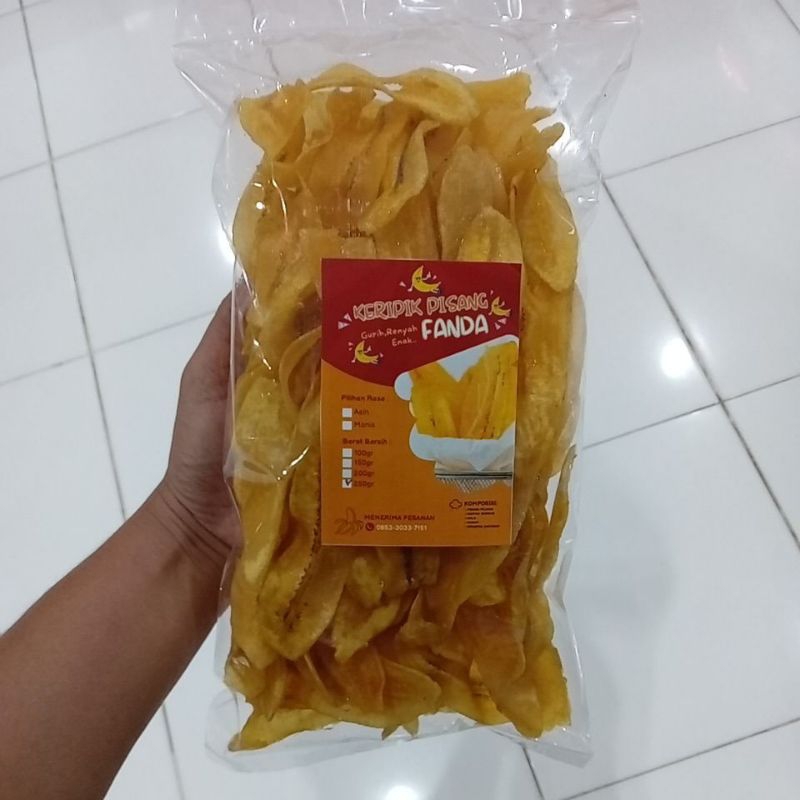 

Mahbubah - Fanda 250 g Keripik Pisang Rasa Manis , Rasa Gurih