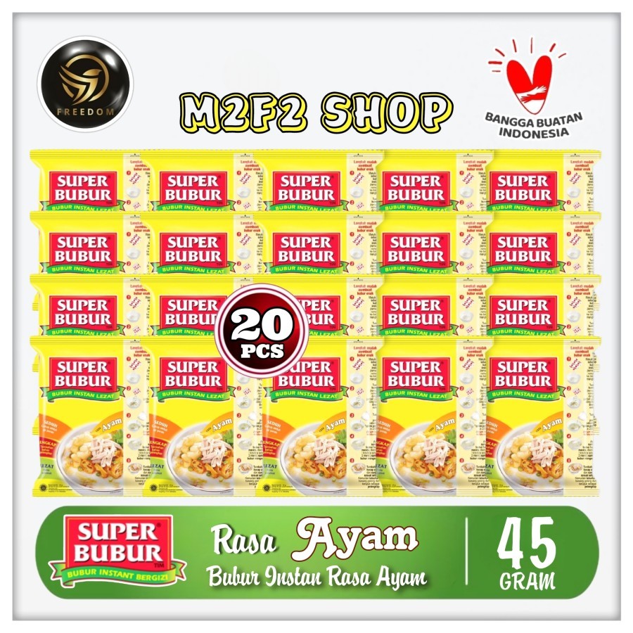 

Bubur Instan Super Bubur Seduh Rasa Ayam - 45 gr (Kemasan 20 Pcs)