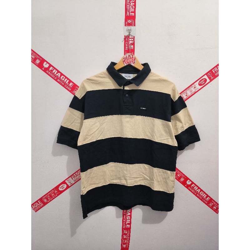 KAOS TSHIRT POLO RUGBY COVERNAT STRIPE SALUR