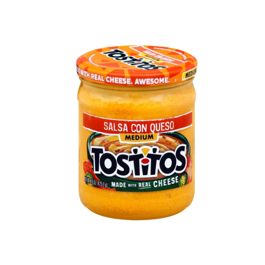 

Tostitos Salsa Con Queso Medium Dip with Real Cheese 425.2gr