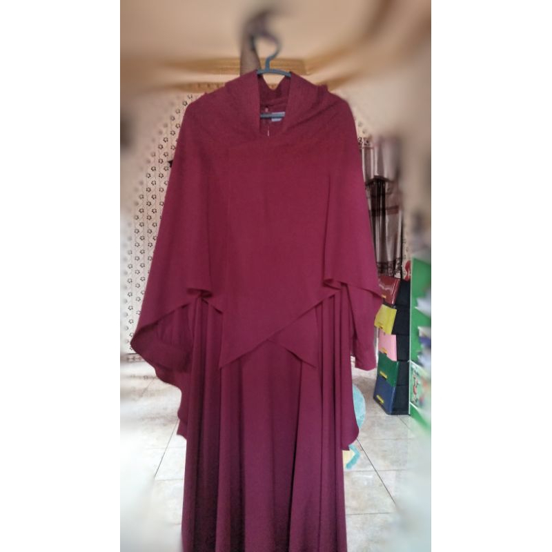 PL Gamis Set Khimar Magenta