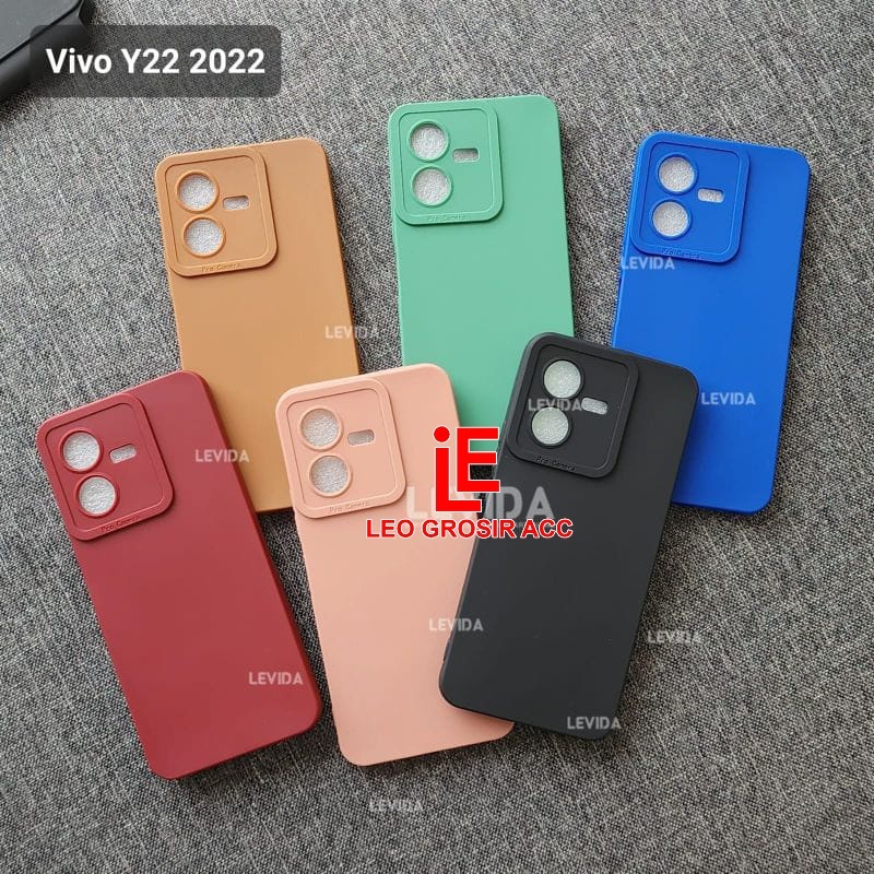 CASE VIVO Y22 2022 CASE PRO CAMERA MACARON CASE VIVO Y22 2022
