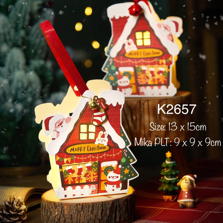 

Kotak Natal K2657 dus Mika| cookies nastar Christmas Box Special Edition Natal (5 Pcs)