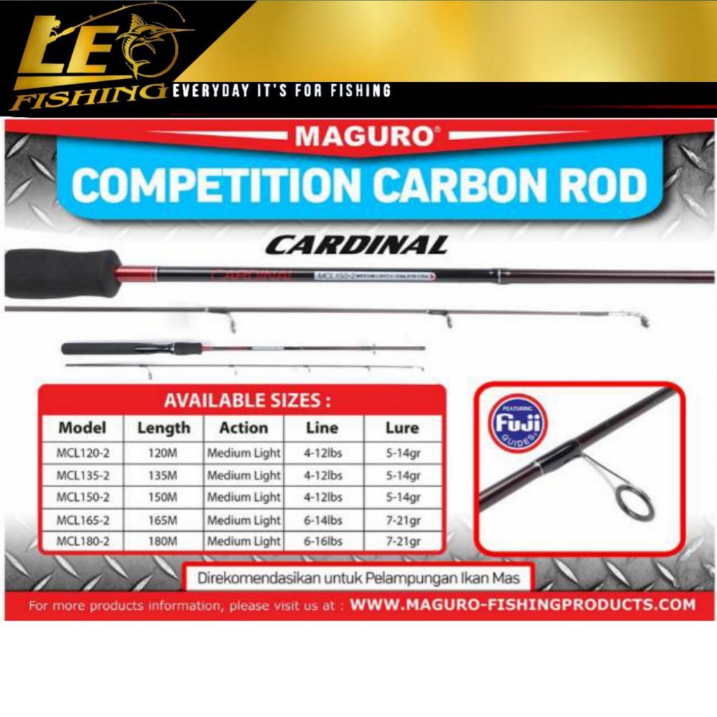 JORAN PANCING MAGURO CARDINAL PANJANG 165 CM DAN 180 CM