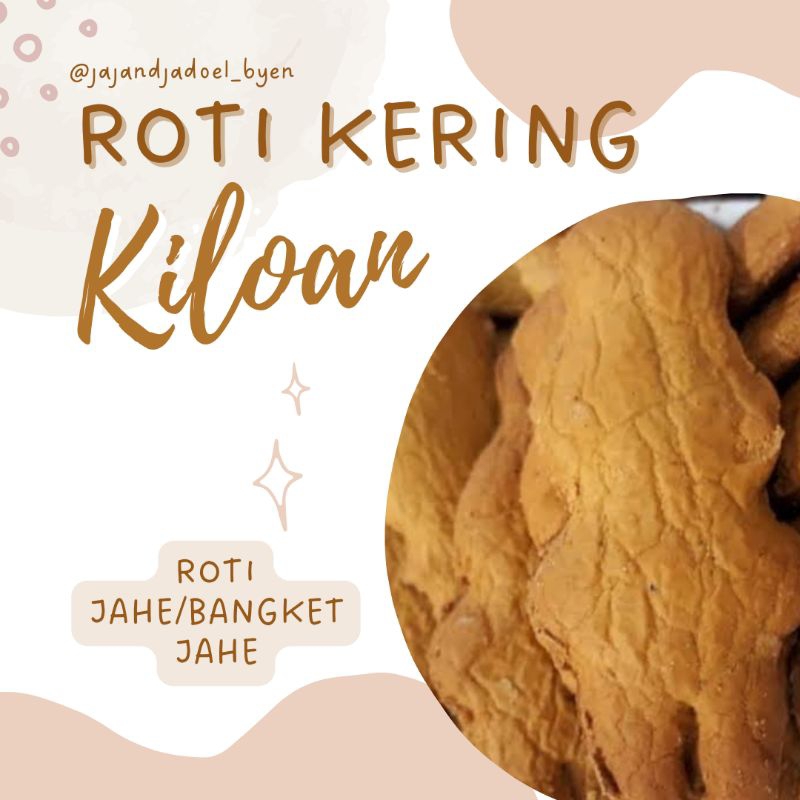 

KUE/ROTI KERING BANGKET JAHE 250gram | camilan roti sehat | snack manis murah enak