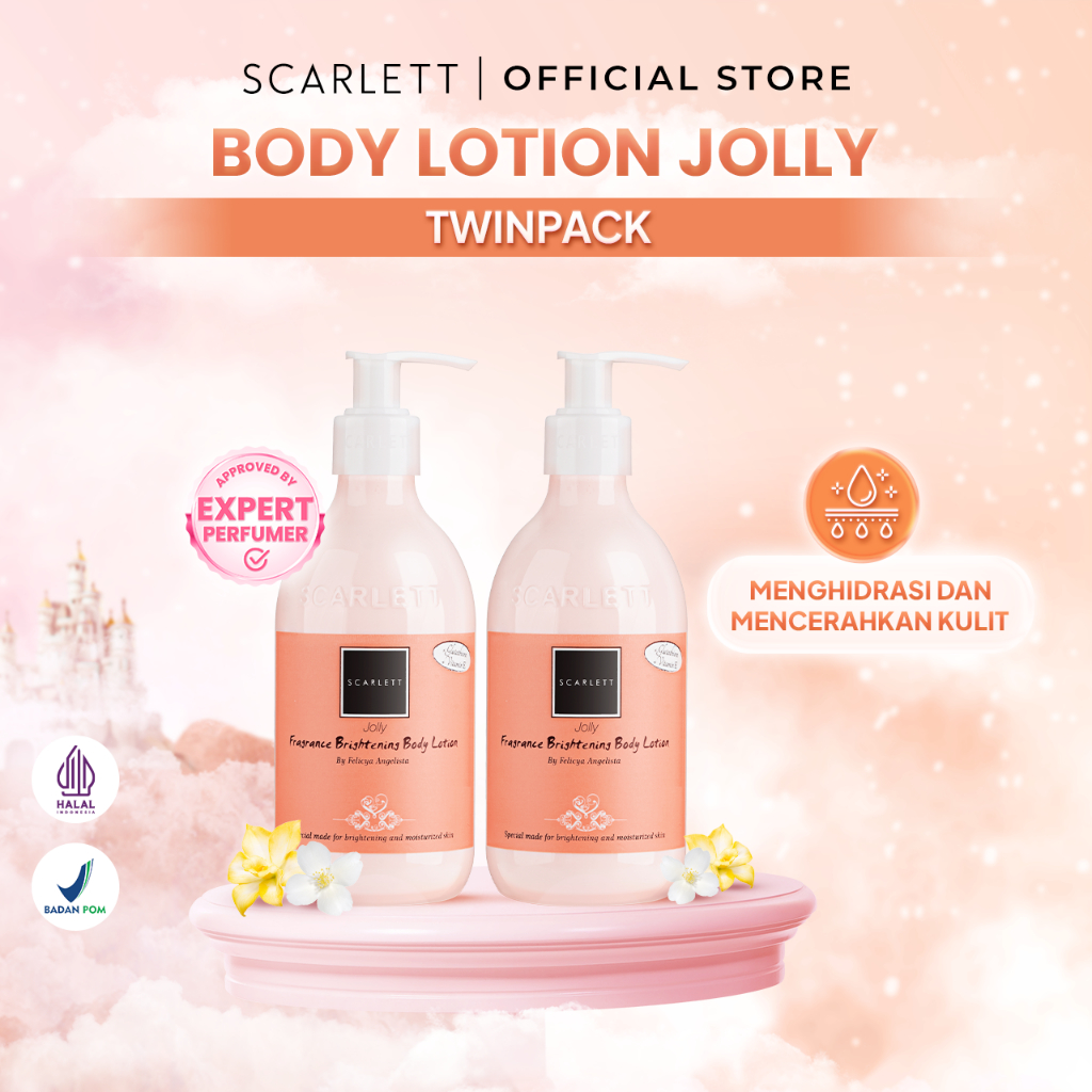 Scarlett Whitening Body Lotion Jolly Twin Pack Mencerahkan dan melembabkan kulit by SCARLET OFFICIAL
