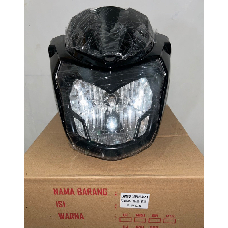 LAMPU DEPAN KOMPLIT VIXION 2013 (HITAM PUTIH)