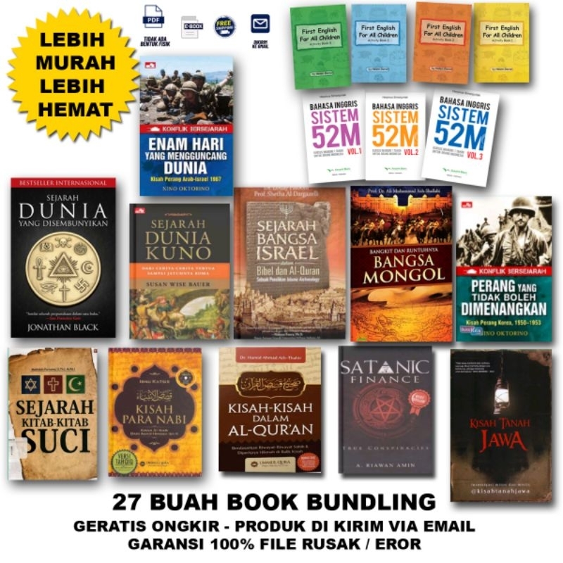 

Sejarah Dunia Yang Disembunyikan| Sejarah Dunia Kuno| 27 Judul Buku Lebih Hemat