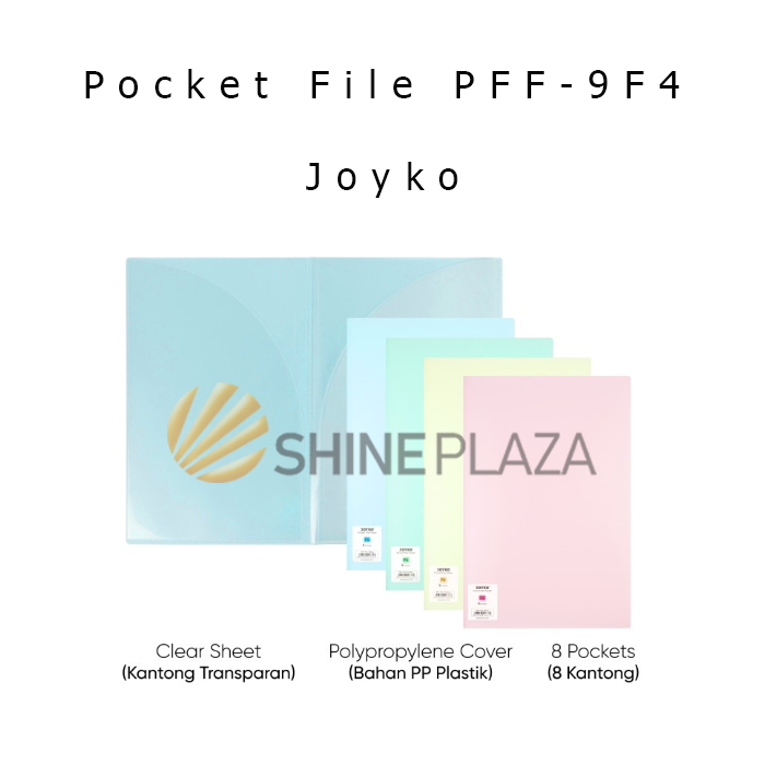 

Map File Saku Joyko PFF-9F4 Pastel Color - Pocket File Folder