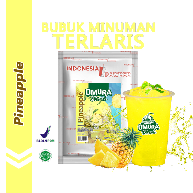 

OMURA Blend Bubuk Minuman Premium Rasa Pineapple / Nanas Powder Drink 1 Kg Omura Powder