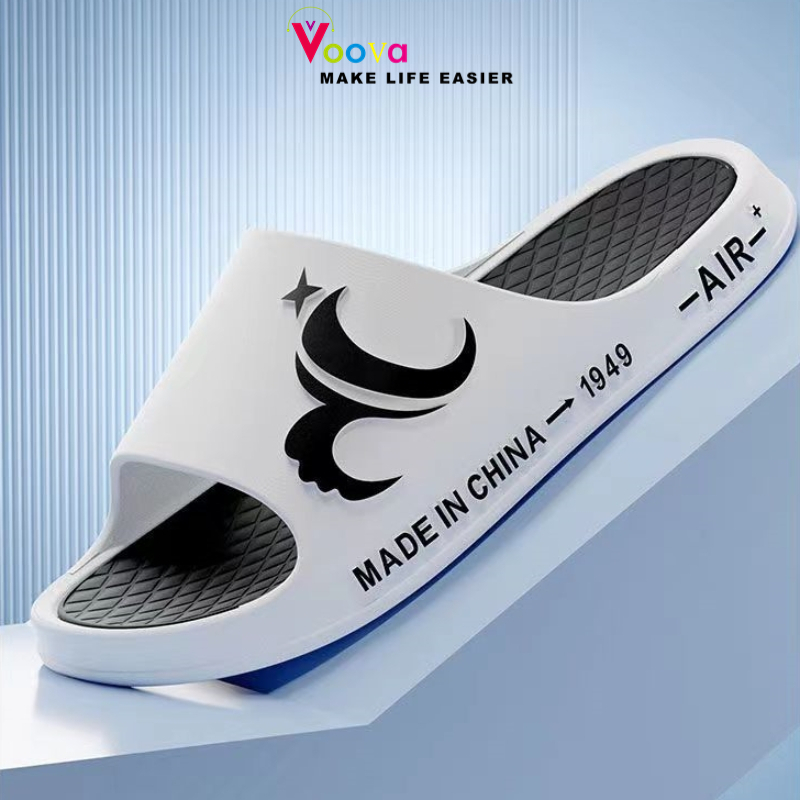 VOOVA Sandal Slide Cowok / Sandal Slip Anti Air / Sandal Pria / Sandal Selop Dewasa / Sandal Fashion