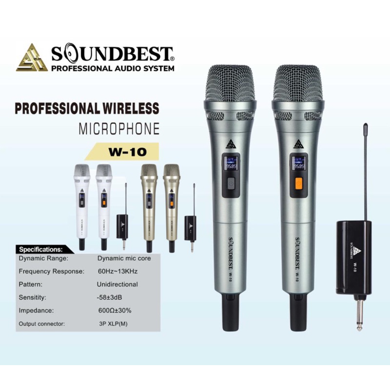 Mic Wireless Soundbest W10 Original Soundbest W 10