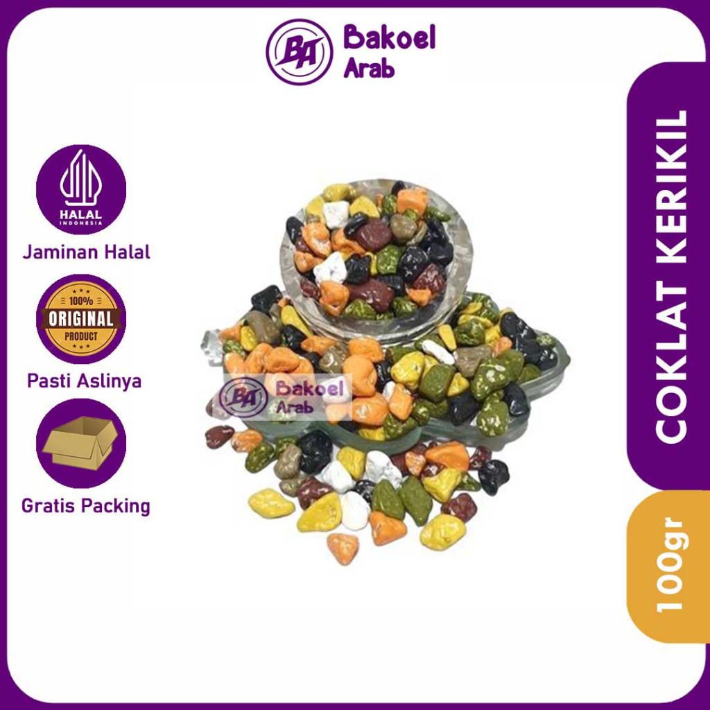 

Cokelat Kerikil Kualitas Premium 100Gr Stone Chocolate Rock Coklat SebagaI Mood Booster Oleh Oleh Haji Umroh Souvenir Pernikahan