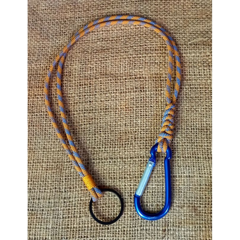 Tali dompet pria keren tali Pengaman Dompet ANTI COPET plus carabiner bahan prusik paracord