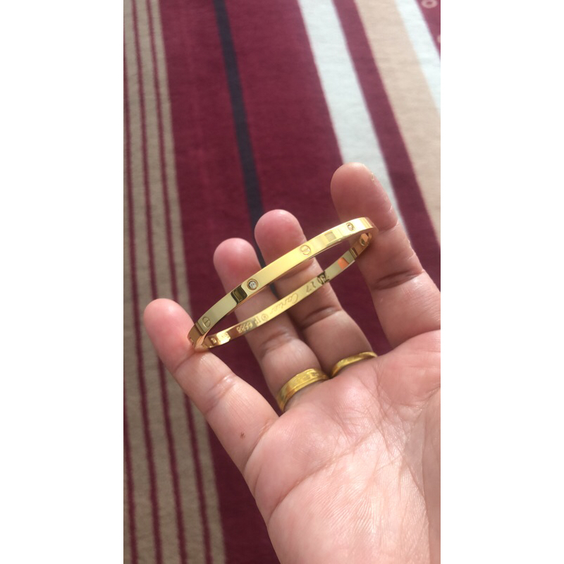 gelang carter uk 17 ad kode emas 750 dlm gelang