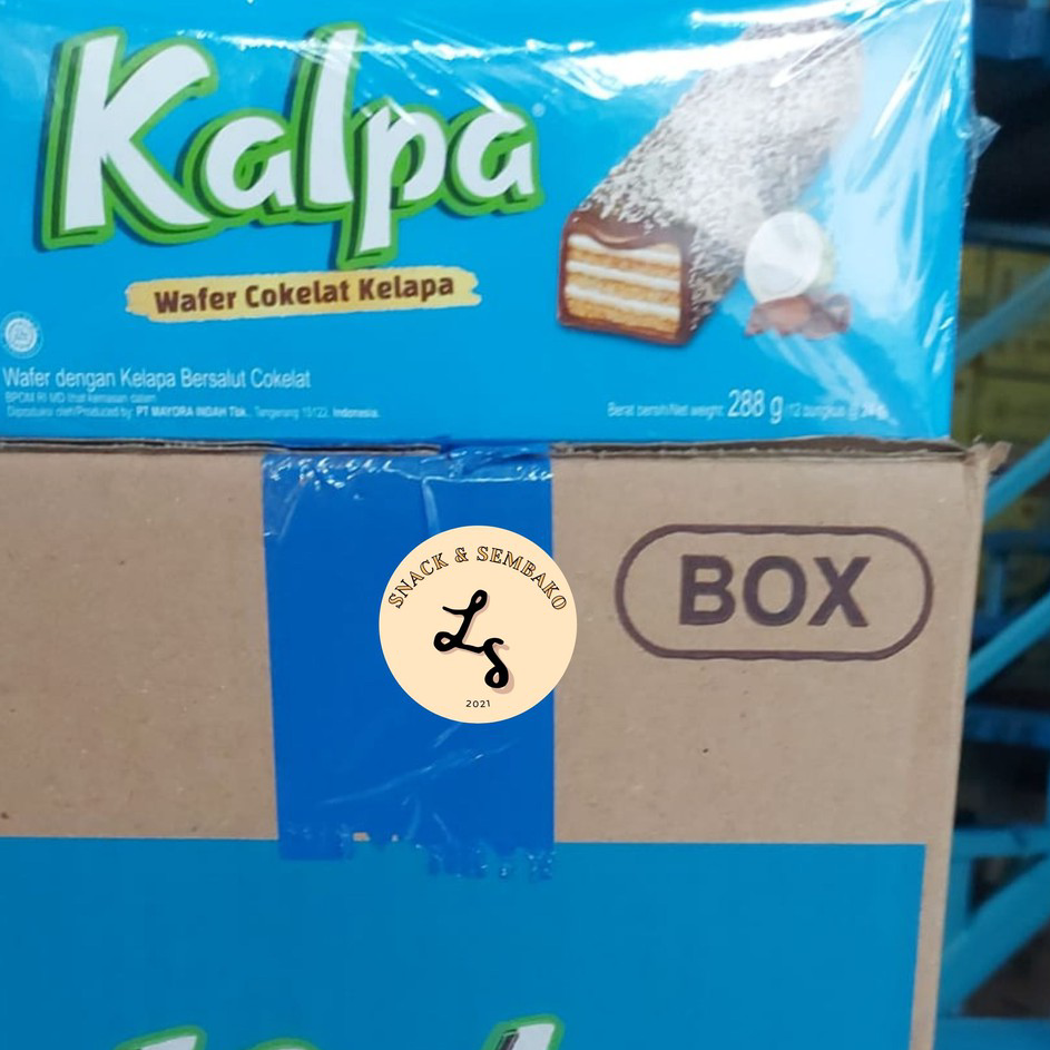 

➝↑❁⁂ Kalpa Wafer Coklat Kelapa Isi 12 @24gr