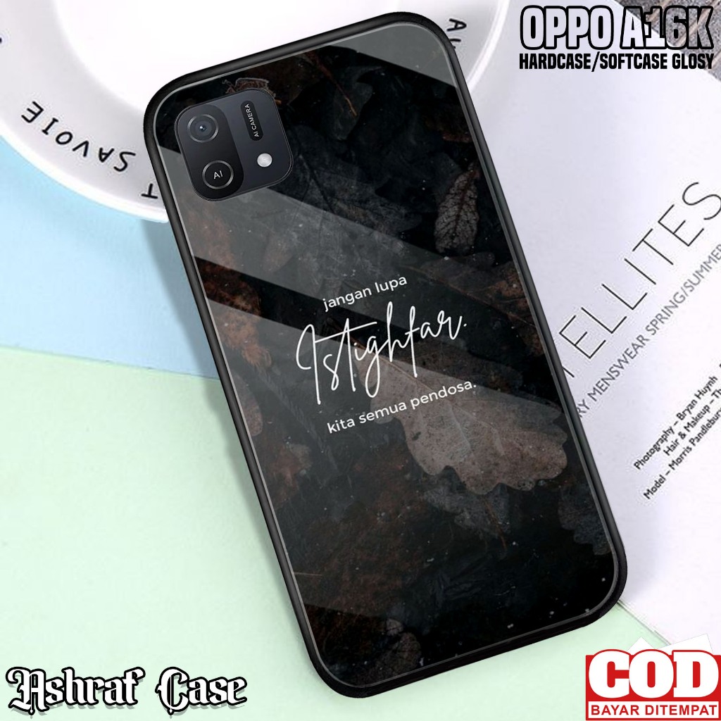 Case Oppo A16K - Casing Oppo A16K ( QTS ) Silikon Hp Oppo A16K - Kesing Hp Oppo A16K - Softcase Glas