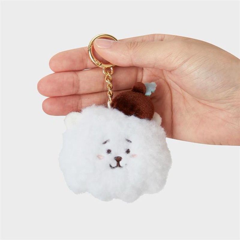 (PO KOREA) LINE FRIENDS BT21 - RJ HOP INRUP FACE DOLL KEY RING BEST SELLER