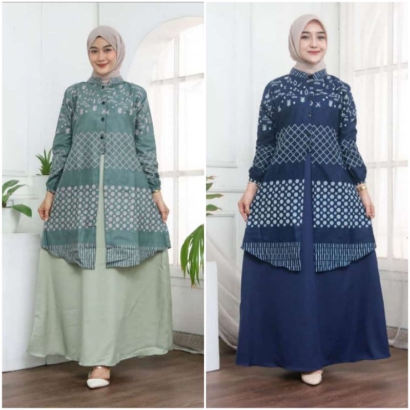 batik gamis terbaru