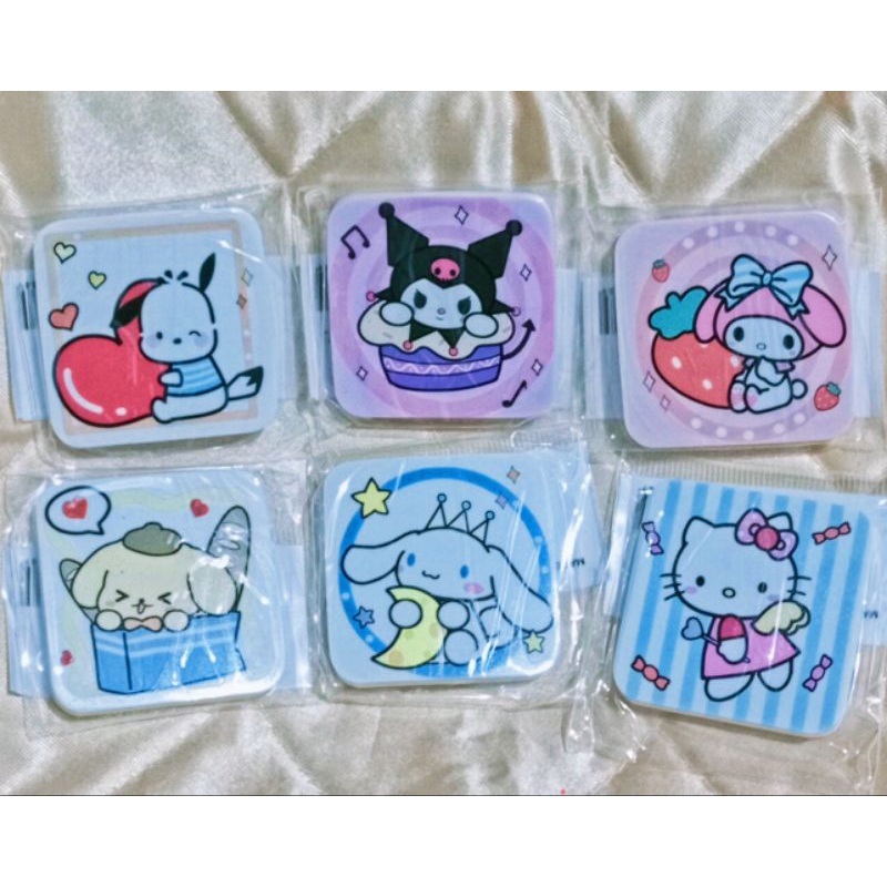 

(1 pcs)Penghapus pensil segiempat karakter lucu