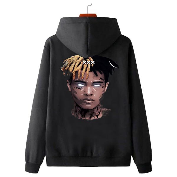 Jaket Hoodie XXXTENTACION Hoodie Sweater Bahan Cotton Fleece