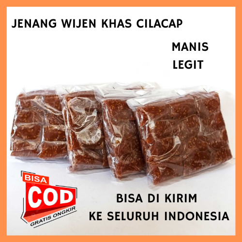 

Dodol Wijen 1/2 Kilo - Jenang Maos Khas Cilacap Rasa Original Dan Pandan - Dodol Gulamai - Jenang Jawa Premium- Dodol Jawa - Jenang Wijen Jawa Tengah - Jenang Wijen Banyumas - Jenang Jawi - Jenang Setengah Kilo