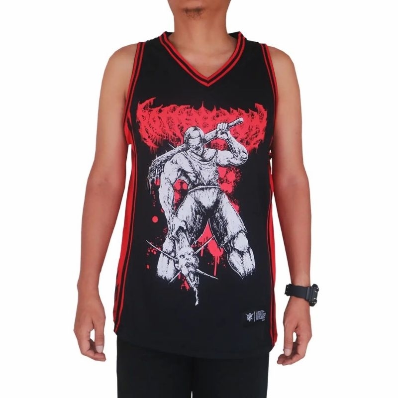 MALETANGTOP PRIA SINGLET BAND ROTTENECTOMY KAOS BAND METAL KAOS MUSIK BAJU GARASI REBEL