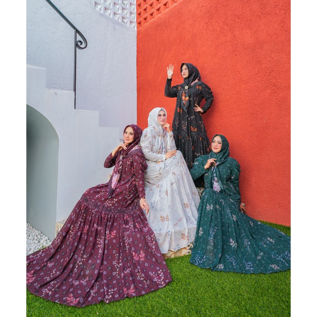 GAMIS SYARI QIRANI SERIES BY ALYA SYARI GAMIS PREMIUM