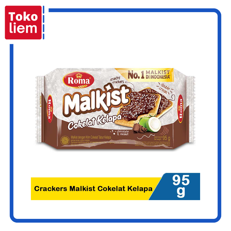 

Roma Crackers Malkist Cokelat Kelapa 95G