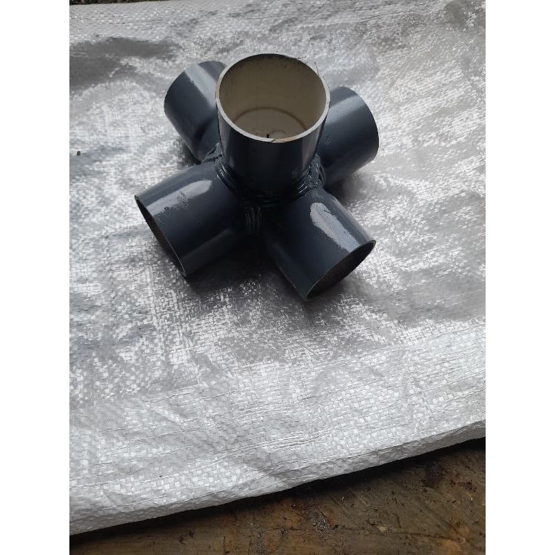 5 way uk.1 1/4 - 1 1/2 fitting pvc sambungan pipa pvc konektor pipa 5 arah elbow 5 way 1 1/2 inch