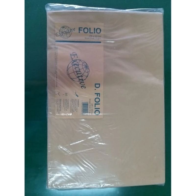 

AMPLOP COKLAT FOLIO EXECUTIVE 235x345 MM PAKAI LEM/PEREKAT AMPLOP