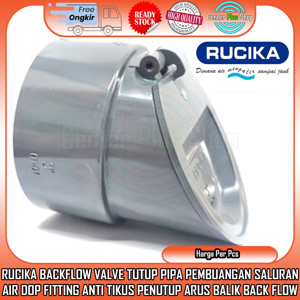 RUCIKA BACKFLOW 3 4 INCH ANTI TIKUS BANJIR BAU SUMBAT 3” 4” PVC VALVE BACK FLOW MASUK BANJIR TUTUP P