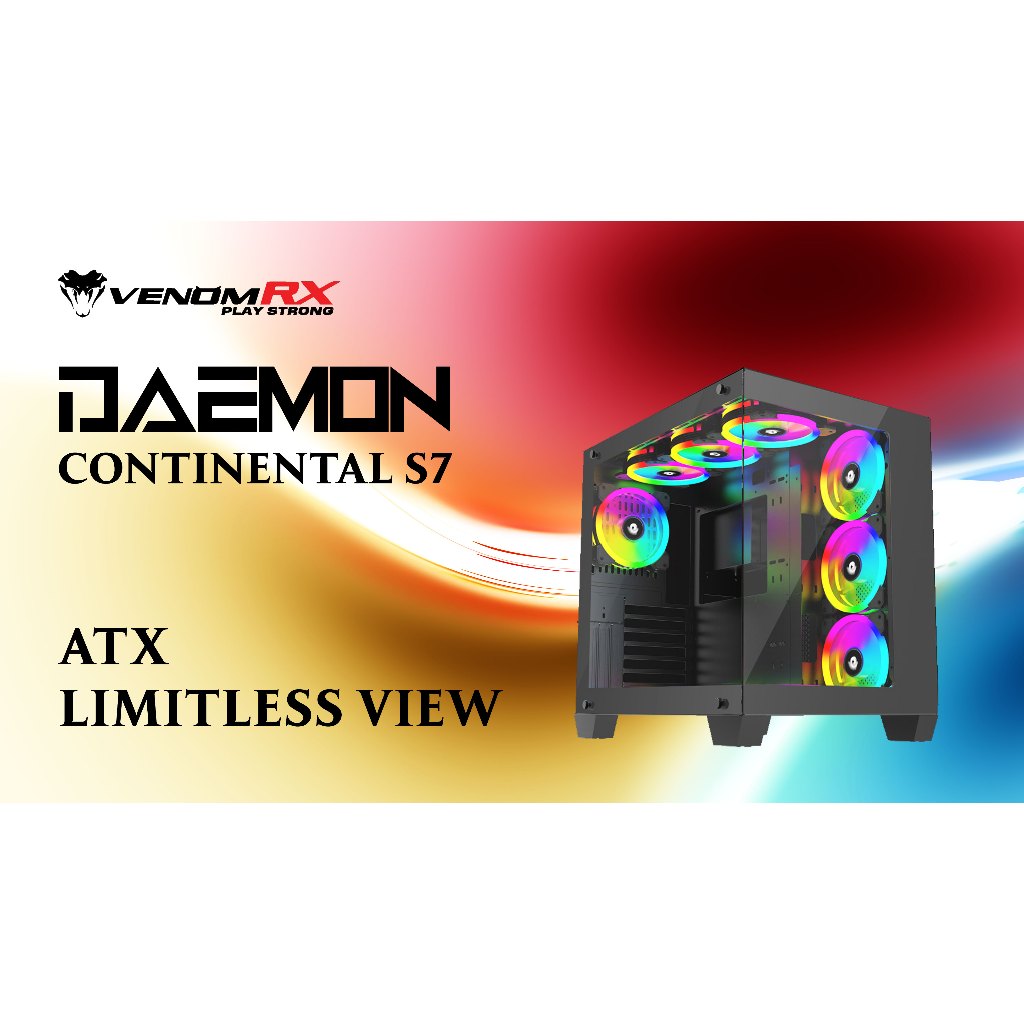 Casing VenomRX Daemon Continental S7 Black