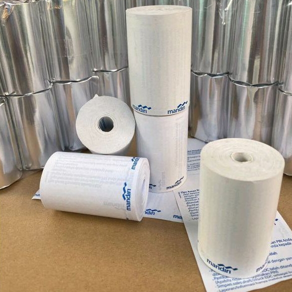 

Kertas Struk Thermal logo Mandiri 57/58×40mm Paket 10 pcs