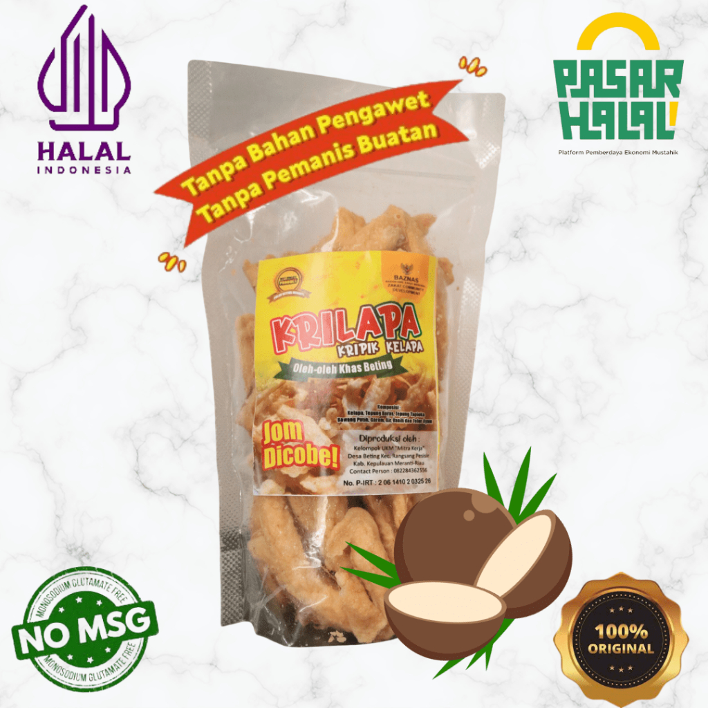 

Keripik Kelapa Coconut Chips - Cemilan Keripik Kelapa Gurih Makanan Ringan Original