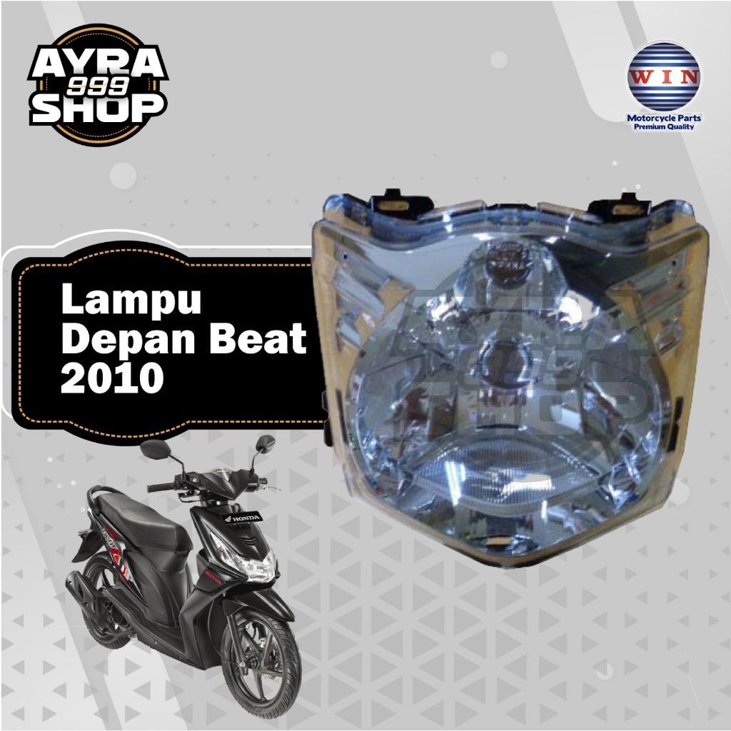 LAMPU DEPAN 1 SET PLUS REFLEKTOR UNIT HONDA BEAT 2010