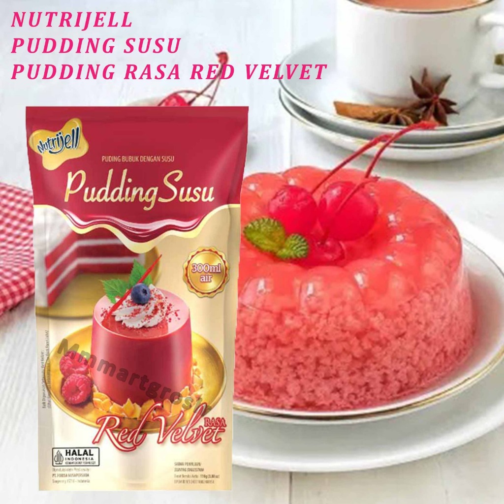 

Nutrijell / Pudding Susu / Pudding Susu Rasa Red Velvet / 110gr