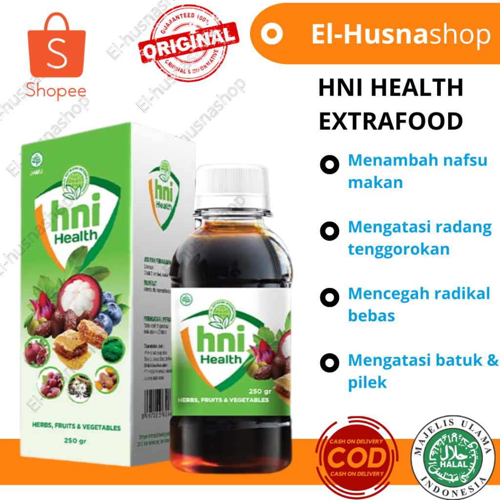 

HNI Health Extra Food HPAI Madu Penambah Nafsu Makan Dan Tingkatkan Kecerdasan 250gr Original