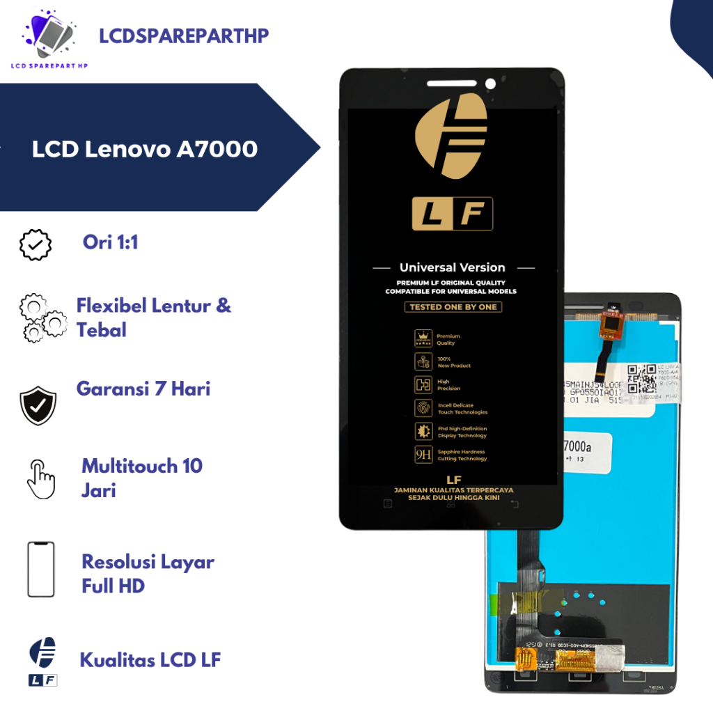 LCD LENOVO A7000 / A7000 - A / A7600 / 1540312483 FULLSET TOUCHSCREEN